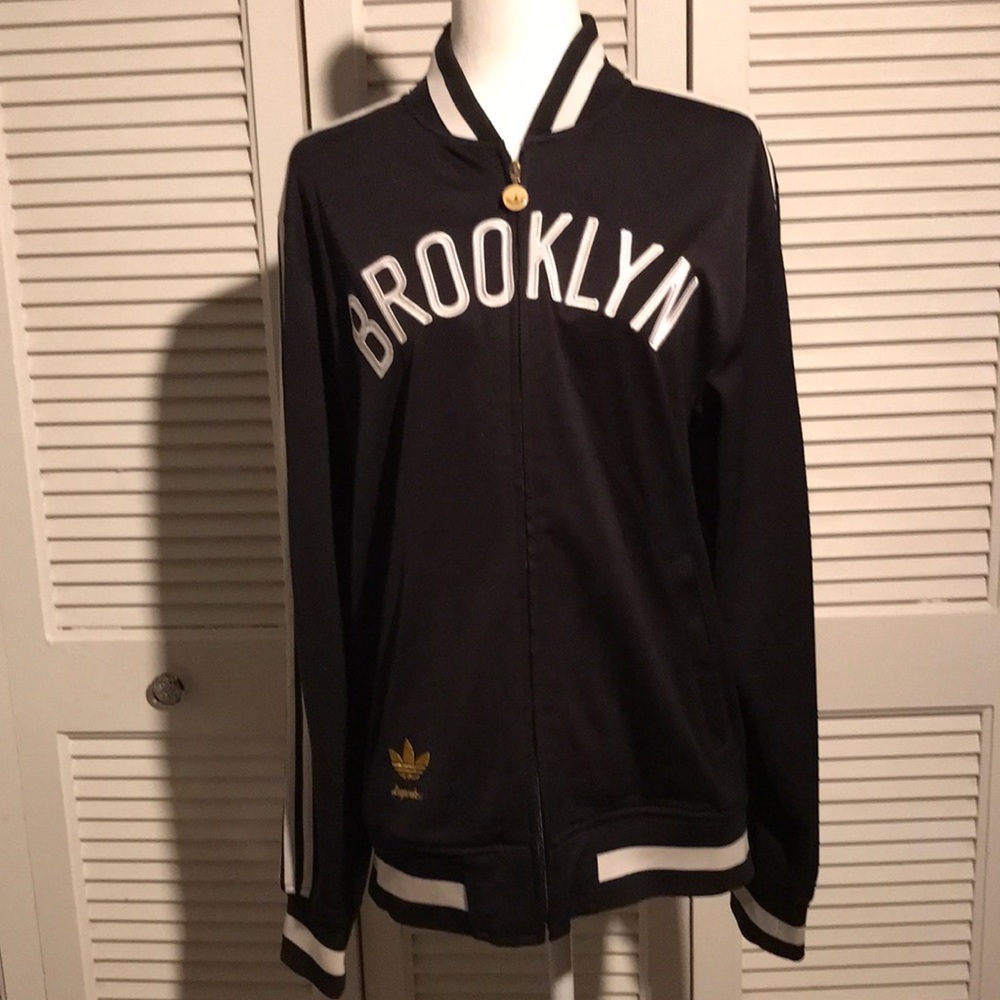Adidas Originals “BROOKLYN” Nets Zip Up Jacket!